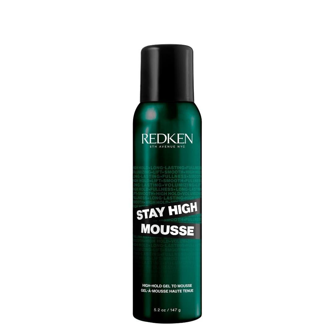 Redken Stay High Volumizing Mousse für feines Haar – Starker Halt Gel-to-Mousse, 24h Volumen