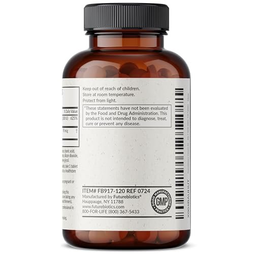 Futurebiotics Vitamin K2 mit D3 – 2-in-1-Unterstützung, 5000 IE Vitamin D3 & 90 µg Vitamin K2 MK-7, Nicht-GVO, 120 Tabletten