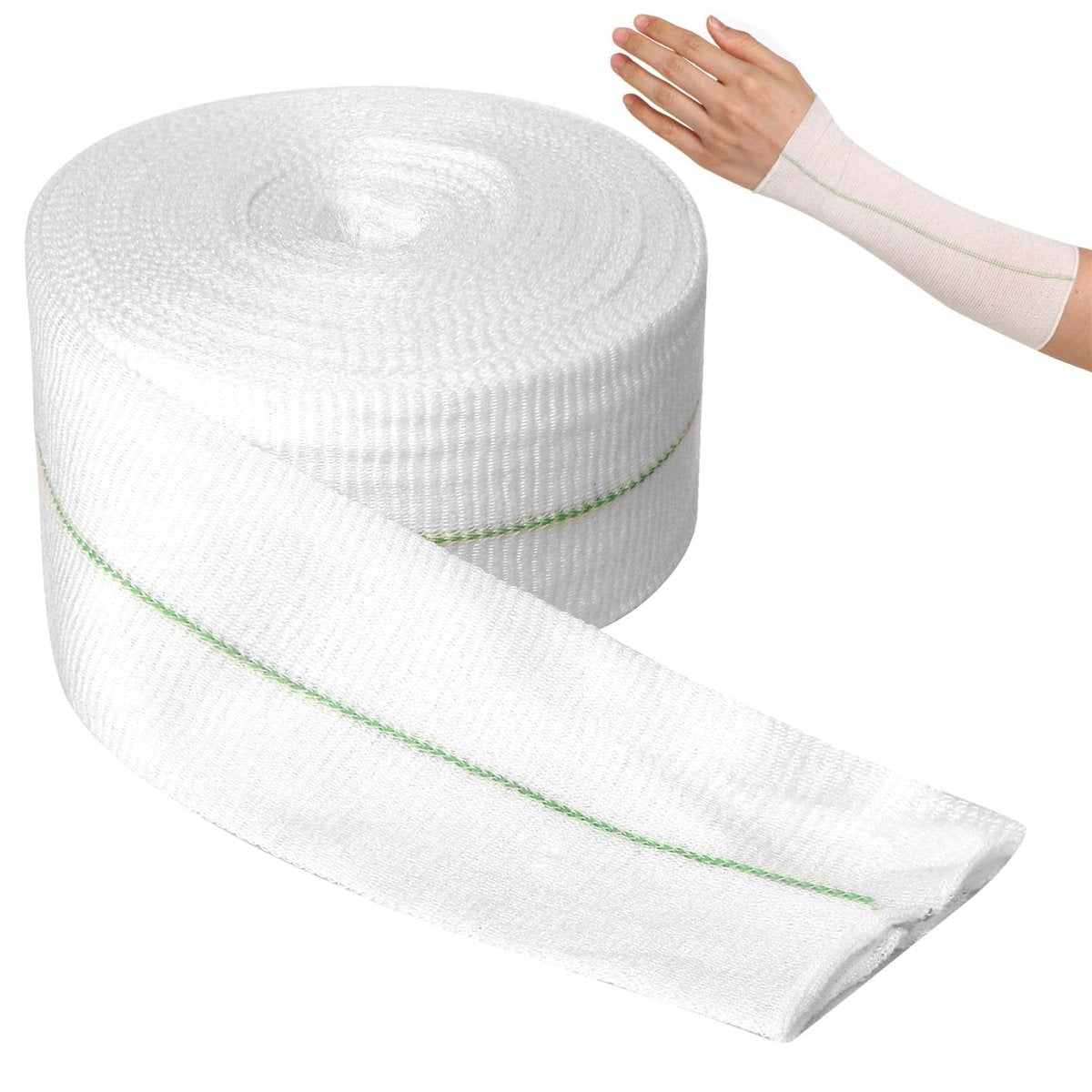 Tubuläre elastische Sportbandage 5 cm x 10 m – wiederverwendbare Mullbinde für Arme, Knie und Beine