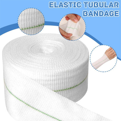 Tubuläre elastische Sportbandage 5 cm x 10 m – wiederverwendbare Mullbinde für Arme, Knie und Beine