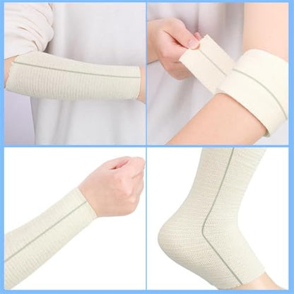 Tubuläre elastische Sportbandage 5 cm x 10 m – wiederverwendbare Mullbinde für Arme, Knie und Beine