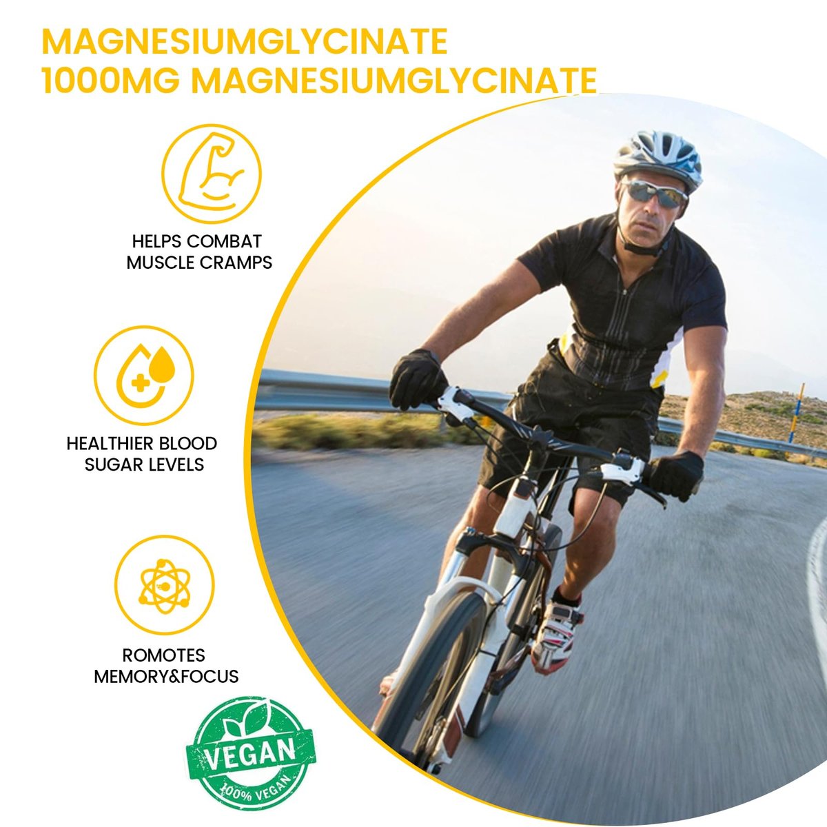 Magnesiumglycinat Gummibärchen 1000mg - 90 Stück | Magnesium Kalium Präparat für Entspannung, Stressabbau, mit Vitamin D, B6, CoQ10 für ruhige Stimmung & Schlafunterstützung - Mango Ananas Gummis