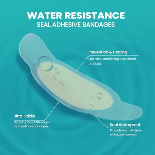 Promifun Blasenpflaster Hydrokolloid-Pflaster – 28 Stück wasserresistente Gel-Pflaster für Ferse, Zeh, Fuß – zur Vorbeugung und Heilung