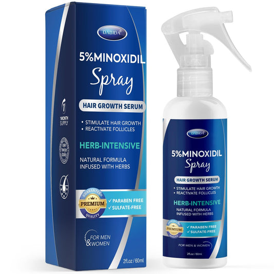 5% Minoxidil Haarwuchs Spray für Frauen und Männer – Minoxidil 5 Prozent zur Behandlung von Haarausfall und Bartwuchs – 60 ml