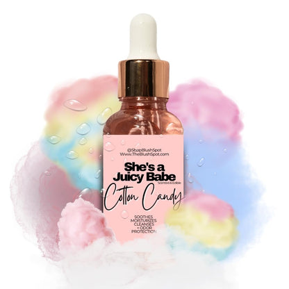 The Blush Spot Cotton Candy Yoni Oil – Feuchtigkeitsspendendes Intimöl für den pH-Wert, eingewachsene Haare & tägliche Pflege – Süß duftend, natürlich, nicht aromatisiert