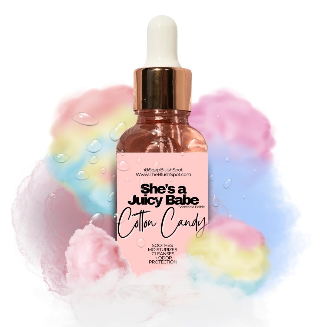 The Blush Spot Cotton Candy Yoni Oil – Feuchtigkeitsspendendes Intimöl für den pH-Wert, eingewachsene Haare & tägliche Pflege – Süß duftend, natürlich, nicht aromatisiert