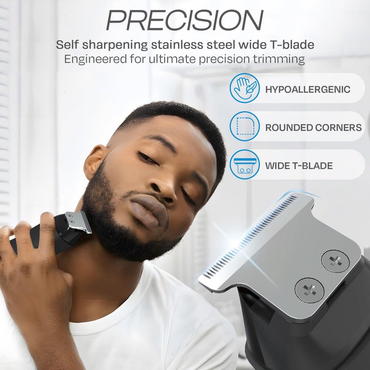 HUMMINGBIRD MK1 Kompakter Trimmer – Kabelloser USB-C wiederaufladbarer Bart- und Körperhaartrimmer für Männer, Reiseshaver, inklusive Aufbewahrungstasche, ideales Geschenk für Männer, Vater, Ehemann