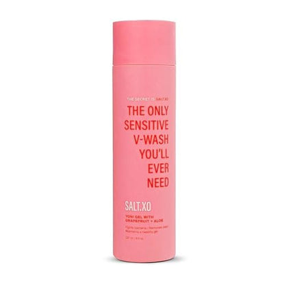 salt.xo Grapefruit Sensitive Yoni Waschgel für die Intimhygiene, pH-ausgleichende Intimpflege für Frauen, tierversuchsfrei, 8 Fl Oz