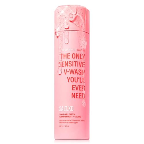 salt.xo Grapefruit Sensitive Yoni Waschgel für die Intimhygiene, pH-ausgleichende Intimpflege für Frauen, tierversuchsfrei, 8 Fl Oz