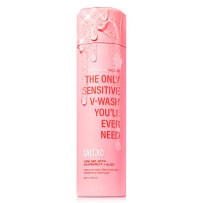 salt.xo Grapefruit Sensitive Yoni Waschgel für die Intimhygiene, pH-ausgleichende Intimpflege für Frauen, tierversuchsfrei, 8 Fl Oz