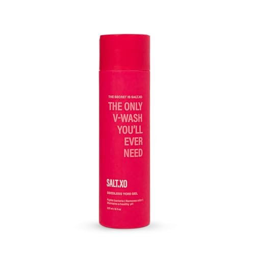 salt.xo Seedless Yoni Gel Waschgel für die Intimhygiene, Feminine Waschung mit erfrischender Gurke und Aloe Vera, natürliche Intimpflege für Frauen, pH-Balance Intimwaschgel, tierversuchsfrei (237 ml)