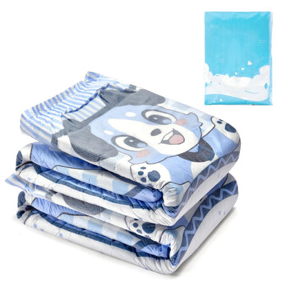 Littleforbig Adjustable Klettverschluss-Stoffwindel für Erwachsene mit Druckknöpfen - 2 Stück - Little Blue BabyFur (Medium 28"-38")