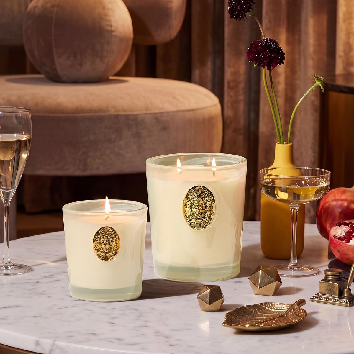M&SENSE Vanilla Dream Sojawachs-Kerze, 9,2 oz, 50 Stunden Brenndauer, natürliche, ungiftige Duftkerze, Aromatherapie für Stressabbau & Home Spa