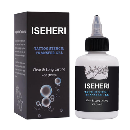 ISEHERI Tattoo Transfer Gel, 120 ml Stencil Cream – Schnelle & klare Langzeitlösung für Tätowierer, Nachsorgeprodukte
