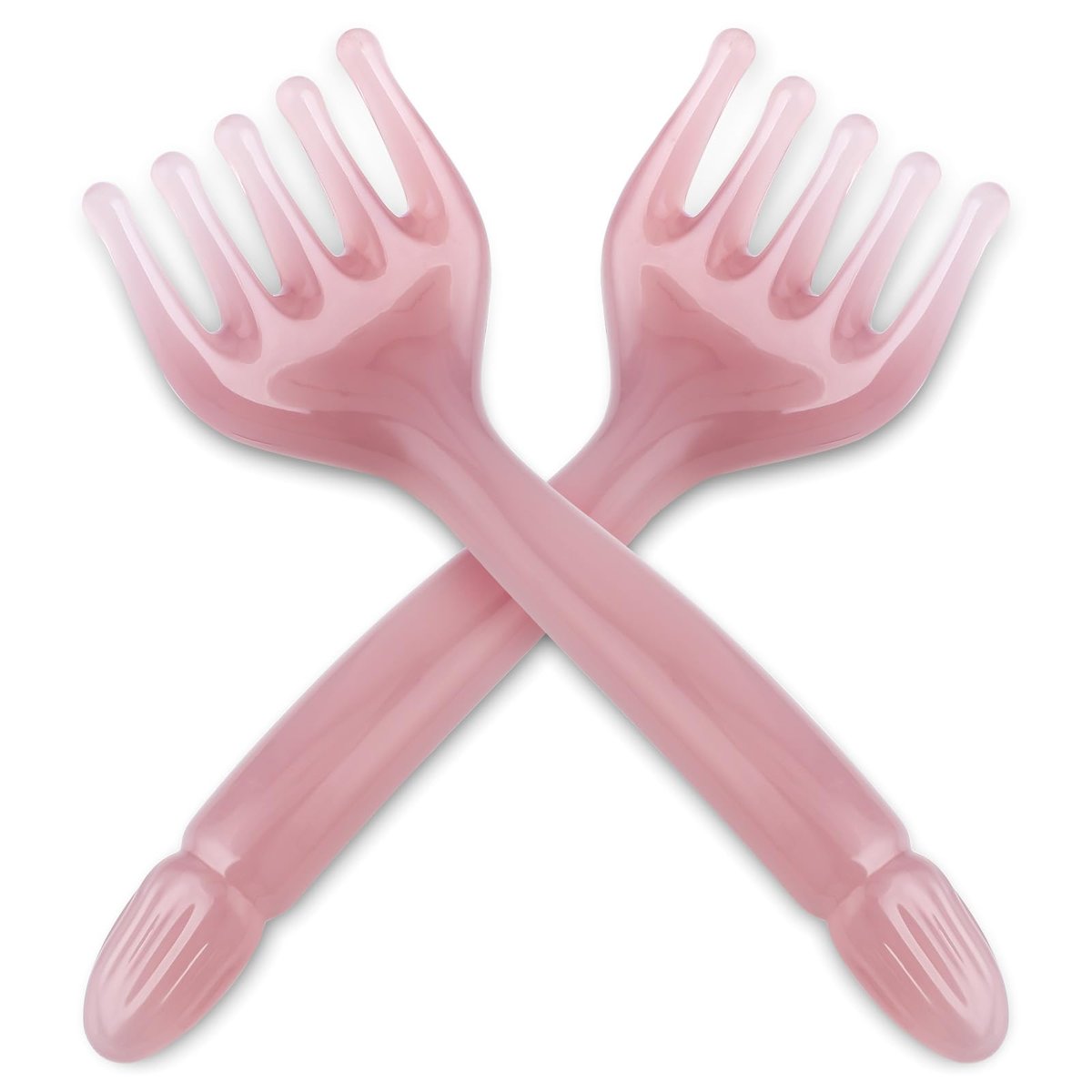 WY LIGHTING LEVEL 2 Stück Kopfmassagegerät Manuelle Haarmassage Kopfhautmassage Gua Sha Fünfkrallen Massagewerkzeug Kamm Tragbar Handheld Harz Entspannungswerkzeug für Vatertag Muttertag Geschenke (Pink Lila)
