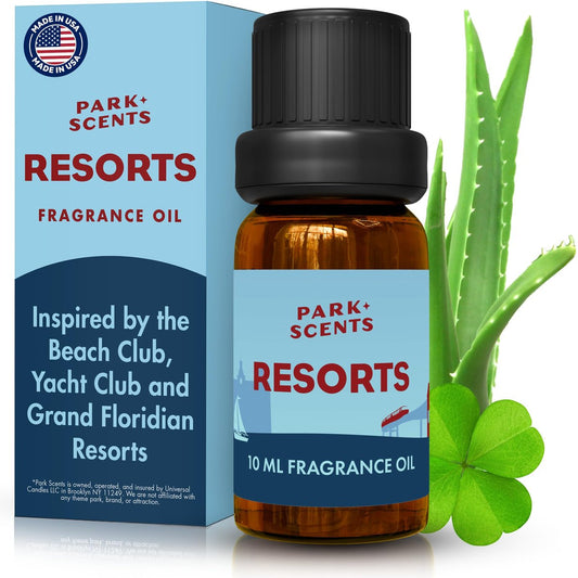 Park Scents Resorts – Floridian Theme Park Luxus Hotel Duftöl – Klee, Aloe, Zitrus & Gänseblümchen Duftende ätherische Öle für Diffuser, Zuhause, Aromatherapie, Geschenke für Frauen, Schwester, Gastgeberin (10ml)