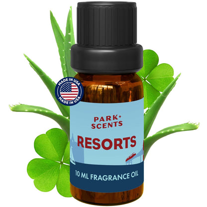 Park Scents Resorts – Floridian Theme Park Luxus Hotel Duftöl – Klee, Aloe, Zitrus & Gänseblümchen Duftende ätherische Öle für Diffuser, Zuhause, Aromatherapie, Geschenke für Frauen, Schwester, Gastgeberin (10ml)