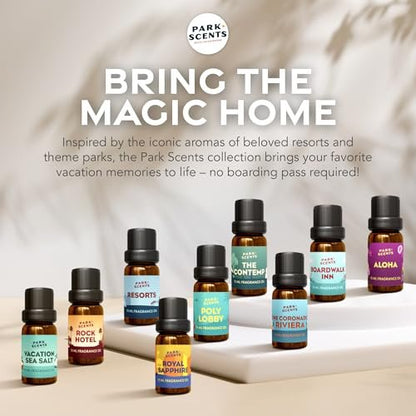 Park Scents Resorts – Floridian Theme Park Luxus Hotel Duftöl – Klee, Aloe, Zitrus & Gänseblümchen Duftende ätherische Öle für Diffuser, Zuhause, Aromatherapie, Geschenke für Frauen, Schwester, Gastgeberin (10ml)