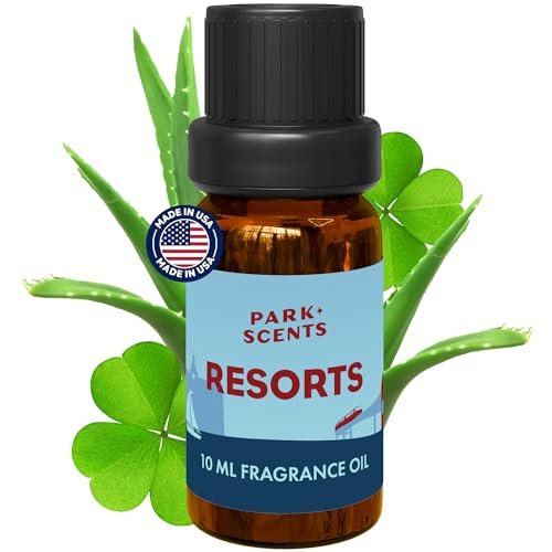 Park Scents Resorts – Floridian Theme Park Luxus Hotel Duftöl – Klee, Aloe, Zitrus & Gänseblümchen Duftende ätherische Öle für Diffuser, Zuhause, Aromatherapie, Geschenke für Frauen, Schwester, Gastgeberin (10ml)