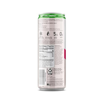 Optimum Nutrition Amino Energy Sparkling Hydration Drink, Elektrolyte, Koffein, Aminosäuren, BCAAs, Zuckerfrei, Wassermelone, 12 x 355 ml (12er-Pack)