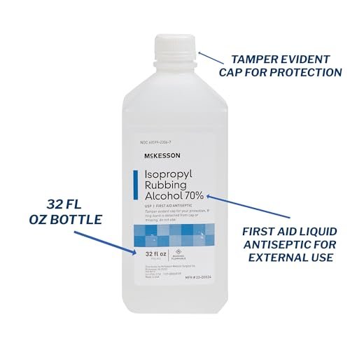 McKesson Isopropylalkohol 70% [2er-Pack] USP Erste-Hilfe-Antiseptikum, 32 oz