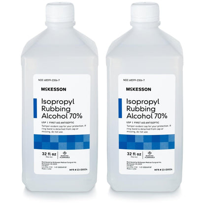 McKesson Isopropylalkohol 70% [2er-Pack] USP Erste-Hilfe-Antiseptikum, 32 oz