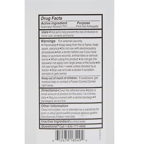 McKesson Isopropylalkohol 70% [2er-Pack] USP Erste-Hilfe-Antiseptikum, 32 oz