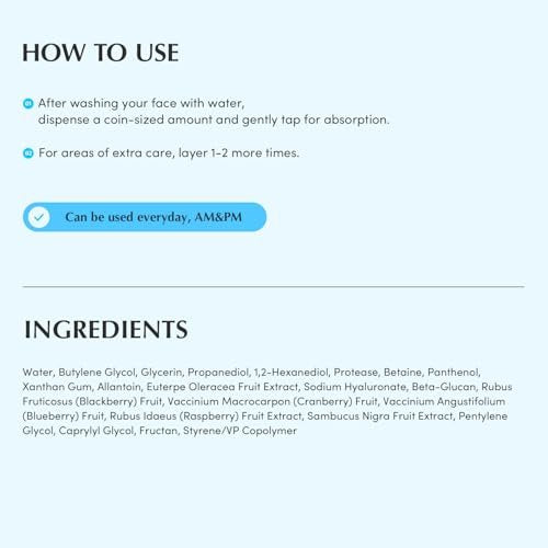 EQQUALBERRY Swimming Pool Toner – Korean Toner für sanftes Peeling & tiefe Feuchtigkeitsversorgung mit natürlichem Enzym-Protease & Hyaluronsäure, für empfindliche Haut, 155 ml
