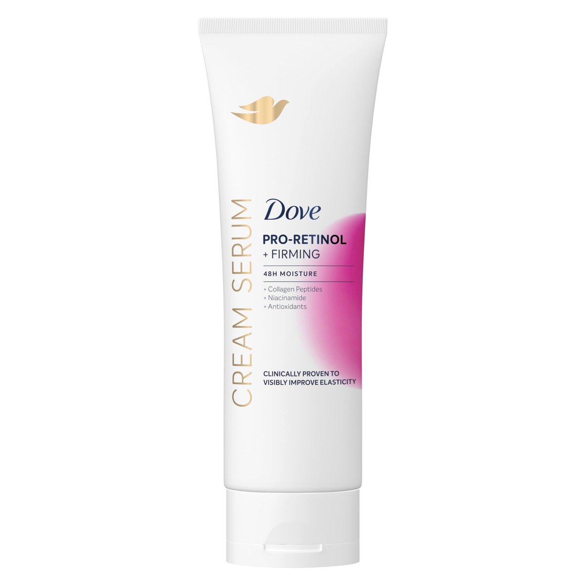 Dove Cream Serum Pro-Retinol + Straffung für Elastizität und Festigkeit mit Kollagenpeptiden, Niacinamid und Antioxidantien Lotion, 237 ml
