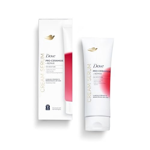 Dove Body Cream Serum Pro-Ceramide + Repair für raue, extrem trockene Haut mit Hyaluronsäure, Niacinamid und natürlichen Feuchthaltefaktoren, 227 g