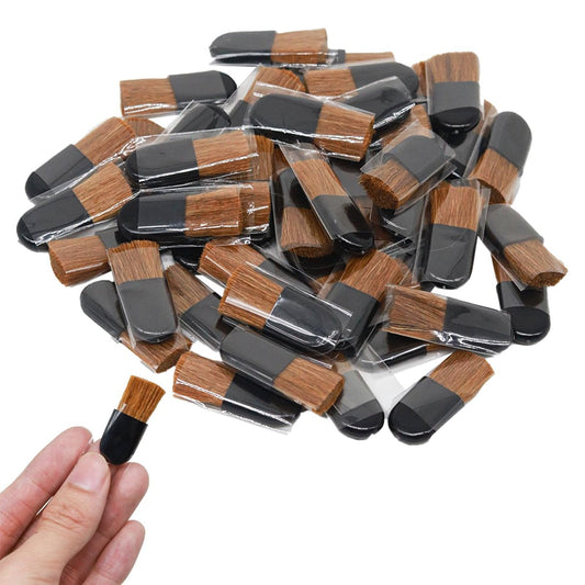 50er-Pack Mini Rougepinsel, tragbar und flauschig – Einweg-Make-up-Pinsel, loser Puderpinsel, Gesichtspinsel, kleine Puderpinsel für Reisen, Kosmetikwerkzeuge zum Mischen von Flüssigkeiten und Cremes