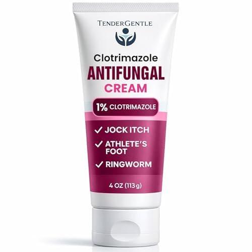 TenderGentle Clotrimazol Creme – Antimykotische Hautcreme bei Juckreiz, Fußpilz & mehr (4 oz, 1er-Pack)