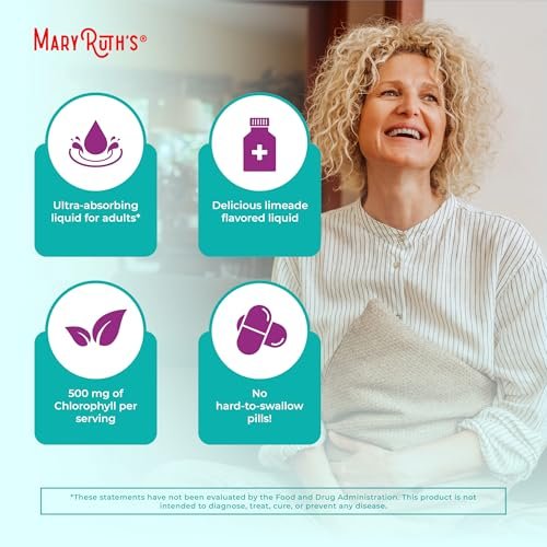 MARYRUTH'S Organics Sea Moss mit Spirulina und Chlorella Liposomal | Chlorophyll | Löwenzahnwurzel | Superfood | Ultimative Absorption | Vegan | Non-GMO | Glutenfrei | 7,6 fl oz | 15 Portionen