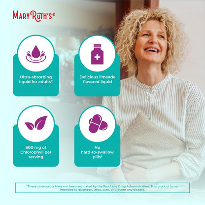 MARYRUTH'S Organics Sea Moss mit Spirulina und Chlorella Liposomal | Chlorophyll | Löwenzahnwurzel | Superfood | Ultimative Absorption | Vegan | Non-GMO | Glutenfrei | 7,6 fl oz | 15 Portionen