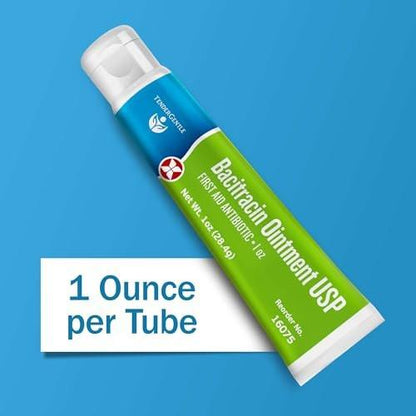 Bacitracin Antibiotische Salbe mit Zink USP – 1 oz topische Erste-Hilfe-Salbe zur Vorbeugung von Infektionen bei kleinen Schnitten, Schürfwunden und Verbrennungen