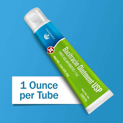 Bacitracin Antibiotische Salbe mit Zink USP – 1 oz topische Erste-Hilfe-Salbe zur Vorbeugung von Infektionen bei kleinen Schnitten, Schürfwunden und Verbrennungen