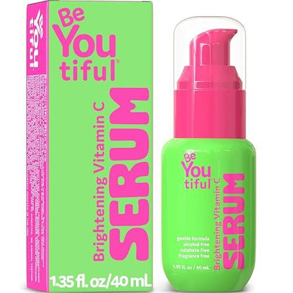 BeYOUtiful Vitamin C Gesichtsserum – Präventive Hautpflege für Teens, Tweens und Kinder, Aknebehandlung und aufhellende Feuchtigkeitspflege, 40 ml