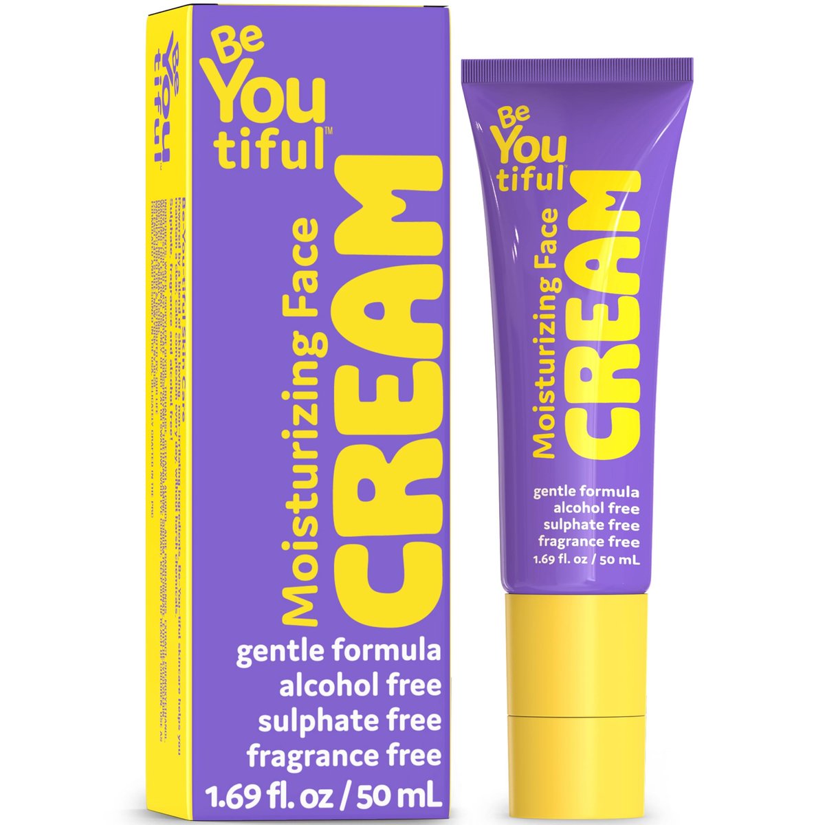 BeYOUtiful Gesichtsfeuchtigkeitscreme für Teenager, Tweens & Kinder – Hydratisierende Gesichtscreme für trockene Haut, Mädchen & Jungen Geschenk, 1,69 fl oz, Alter 8-17