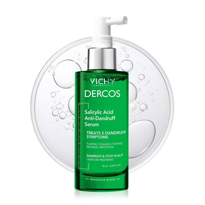 Vichy Dercos Anti-Schuppen Serum mit Salicylsäure – Beruhigende Kopfhautpflege gegen Schuppen, Juckreiz und Trockenheit, 3 Fl. Oz.