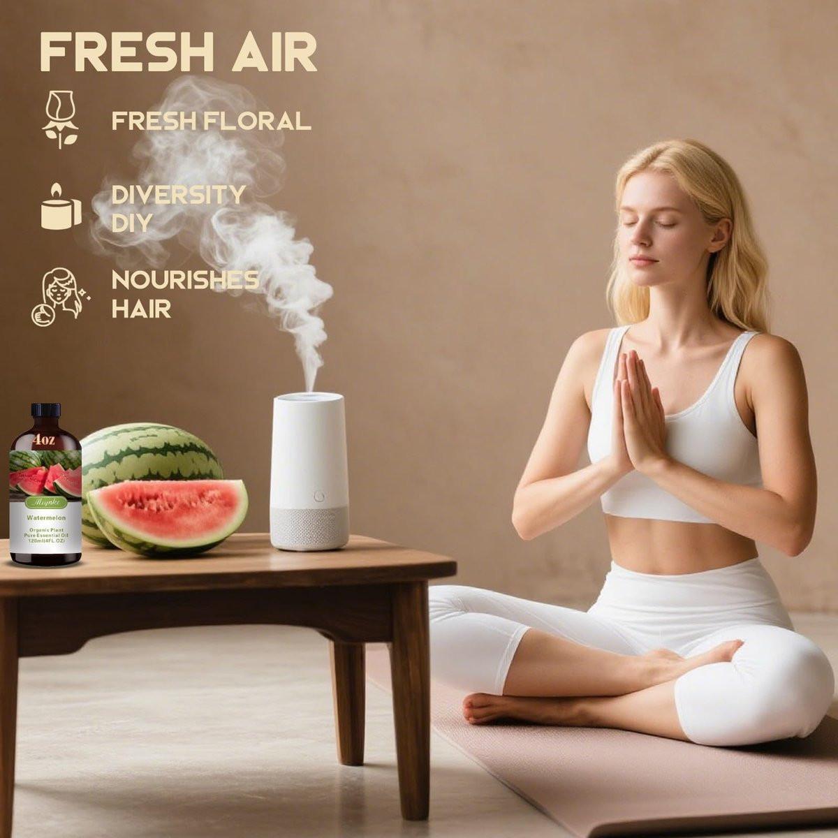 Wassermelone Duftöl – Wassermelone Duftöl für Diffuser, Luftbefeuchter, DIY Kerzen, Seife, Frischer Duft, Sommer, Geschenkfertig – MLYNKL Wassermelone Öle (130 ml / 4,33 fl oz)