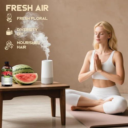 Wassermelone Duftöl – Wassermelone Duftöl für Diffuser, Luftbefeuchter, DIY Kerzen, Seife, Frischer Duft, Sommer, Geschenkfertig – MLYNKL Wassermelone Öle (130 ml / 4,33 fl oz)