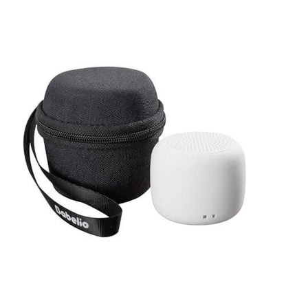 Babelio Tragbare Reisehülle für Babelio Pocket Mini Weißes Rauschgerät, Doppelstich-Reißverschluss - Perfekt für Reisen (NUR HÜLLE - Textil Schwarz)