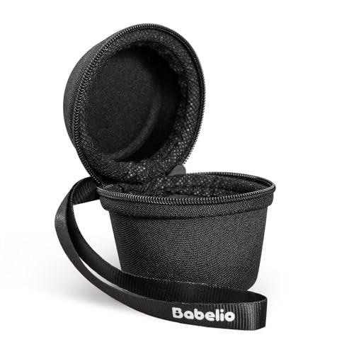 Babelio Tragbare Reisehülle für Babelio Pocket Mini Weißes Rauschgerät, Doppelstich-Reißverschluss - Perfekt für Reisen (NUR HÜLLE - Textil Schwarz)