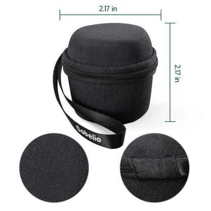 Babelio Tragbare Reisehülle für Babelio Pocket Mini Weißes Rauschgerät, Doppelstich-Reißverschluss - Perfekt für Reisen (NUR HÜLLE - Textil Schwarz)