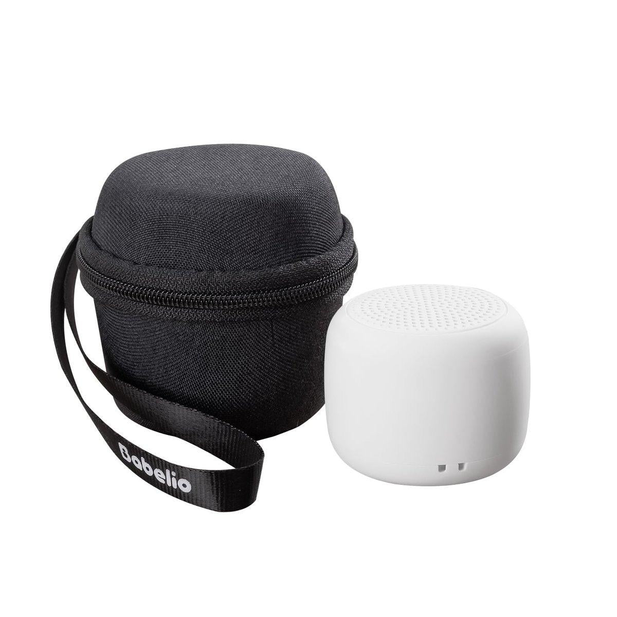 Babelio Tragbare Reisehülle für Babelio Pocket Mini Weißes Rauschgerät, Doppelstich-Reißverschluss - Perfekt für Reisen (NUR HÜLLE - Textil Schwarz)
