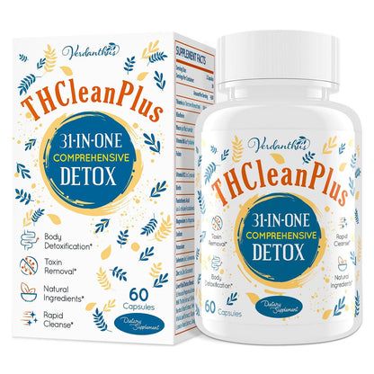 Verdanthus 31-in-ONE Detox und Leberreiniger – Schnelle Ganzkörper-Detox-Kur mit natürlichen Kräutern, 60 Kapseln – Hergestellt in den USA