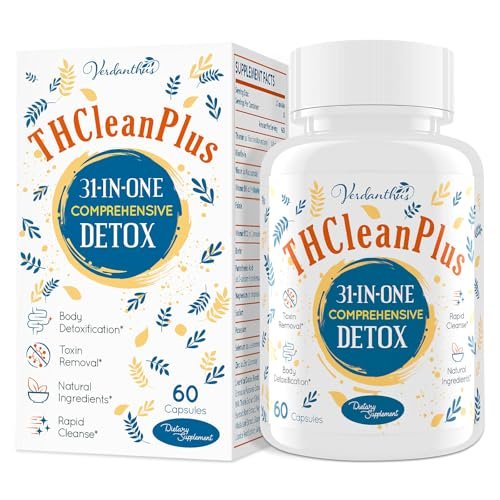 Verdanthus 31-in-ONE Detox und Leberreiniger – Schnelle Ganzkörper-Detox-Kur mit natürlichen Kräutern, 60 Kapseln – Hergestellt in den USA