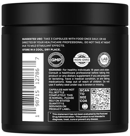 Super GLP-1 Berberine Weight Loss Supplement mit Dihydroberberin, Ceylon-Zimt, Grüntee, Chrompicolinat – Ultra-hohe Potenz 100:1 Berberin natürliches GLP1 für Gewichtsverlust Pillen für Frauen
