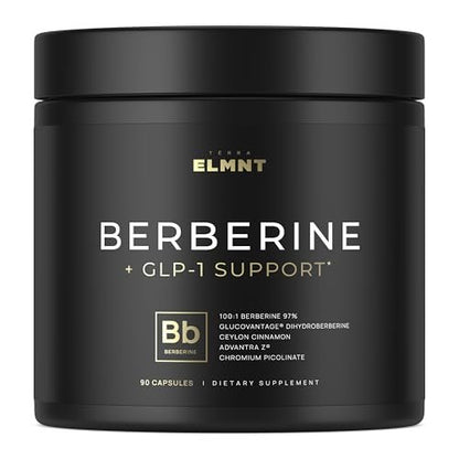 Super GLP-1 Berberine Weight Loss Supplement mit Dihydroberberin, Ceylon-Zimt, Grüntee, Chrompicolinat – Ultra-hohe Potenz 100:1 Berberin natürliches GLP1 für Gewichtsverlust Pillen für Frauen