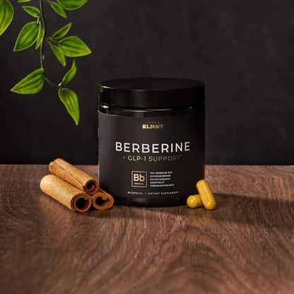 Super GLP-1 Berberine Weight Loss Supplement mit Dihydroberberin, Ceylon-Zimt, Grüntee, Chrompicolinat – Ultra-hohe Potenz 100:1 Berberin natürliches GLP1 für Gewichtsverlust Pillen für Frauen